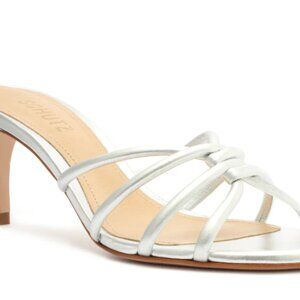 SCHUTZ Rachel Casual Metallic Leather Sandal - 9